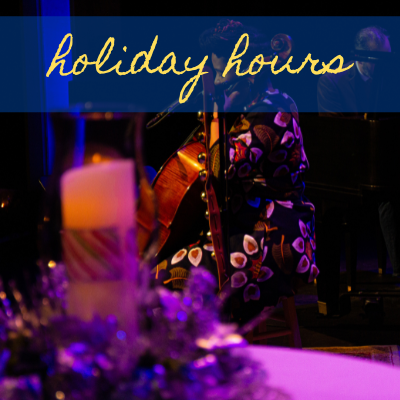 clayton center holiday stage decorations