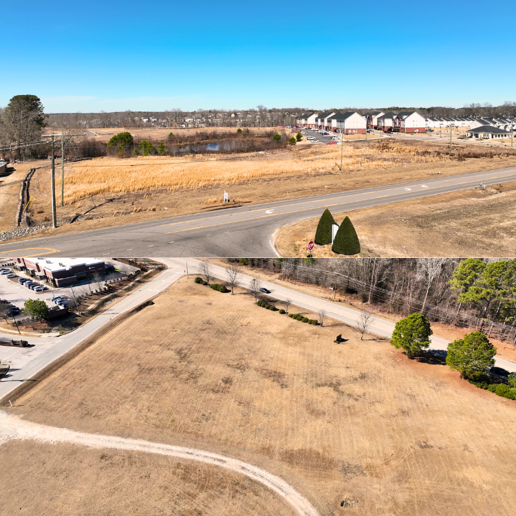 two images in one of each plot of land for new safety centers