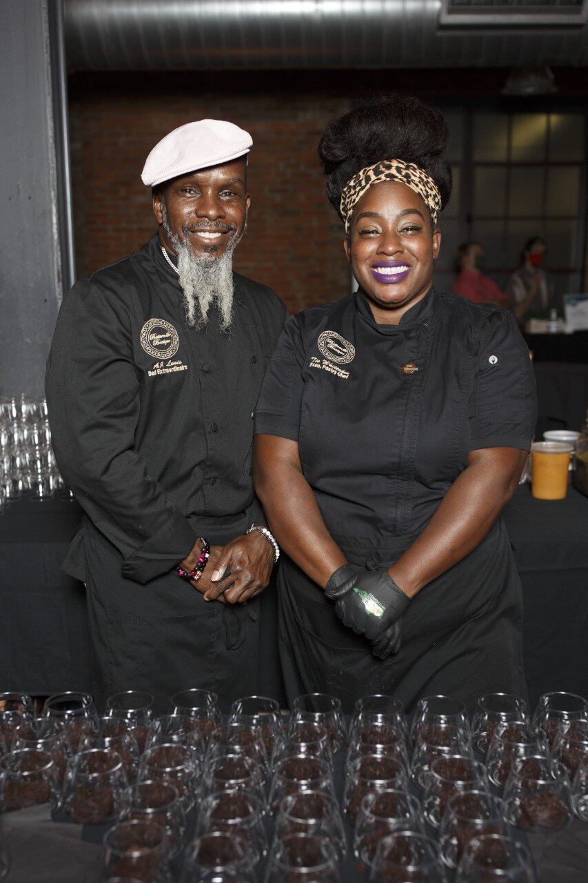 Whittaker with her father, AJ Lewis. Lewis was her sous chef for the competition’s final event. 