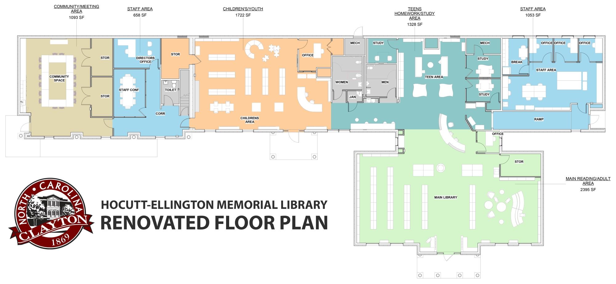 Clayton Library Renovation Floor Plan